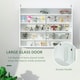 image 5 of HOMCOM 5-Tier Wall Display Shelf Unit Cabinet w/ Shelves Glass Doors