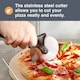 image 3 of VonShef Pizza Stone Set,  13" Baking Stone with Cutter & Stand