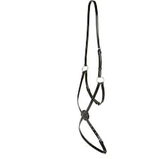 Collegiate Grackle Leather Noseband IV - Black - Cob