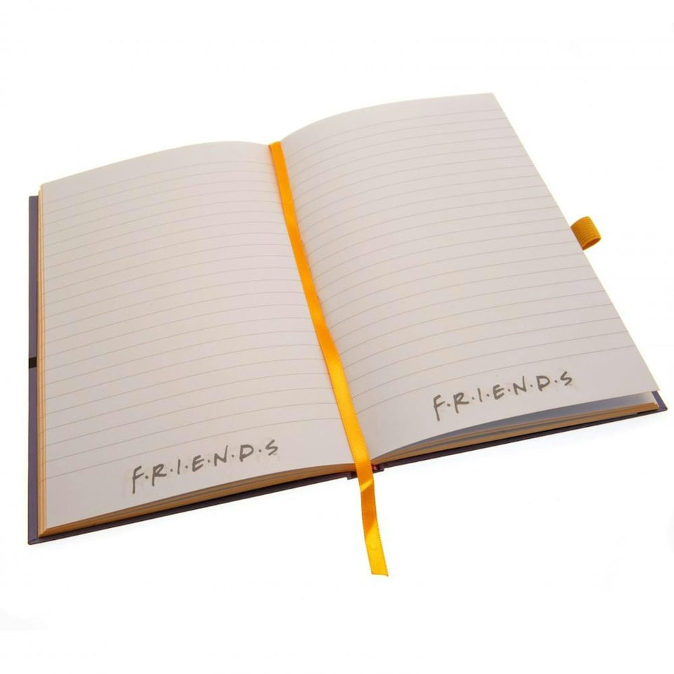 image 1 of Friends Premium Photo Frame A5 Notebook - Purple/Gold - One Size
