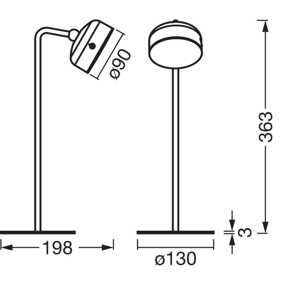 image 1 of Osram Decor Helper Gadget Smart Table Lamp 830 USB White Rechargeable Dimmable | White | White | 1
