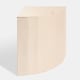 image 3 of OHS Corner Laundry Basket Foldable Hamper with Lid | Cream | Natural