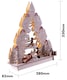 image 2 of St Helens Wooden Xmas Scene with LEDs