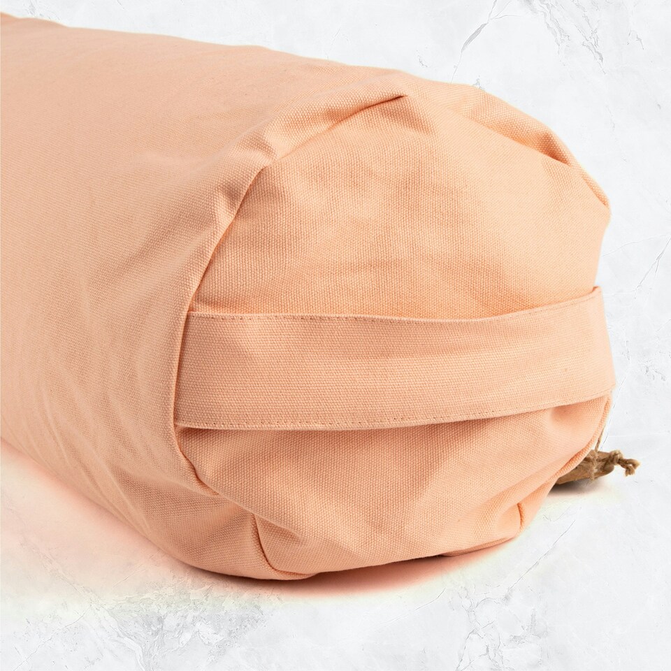 image 1 of Myga Pink Yoga Buckwheat Support Bolster Pillow