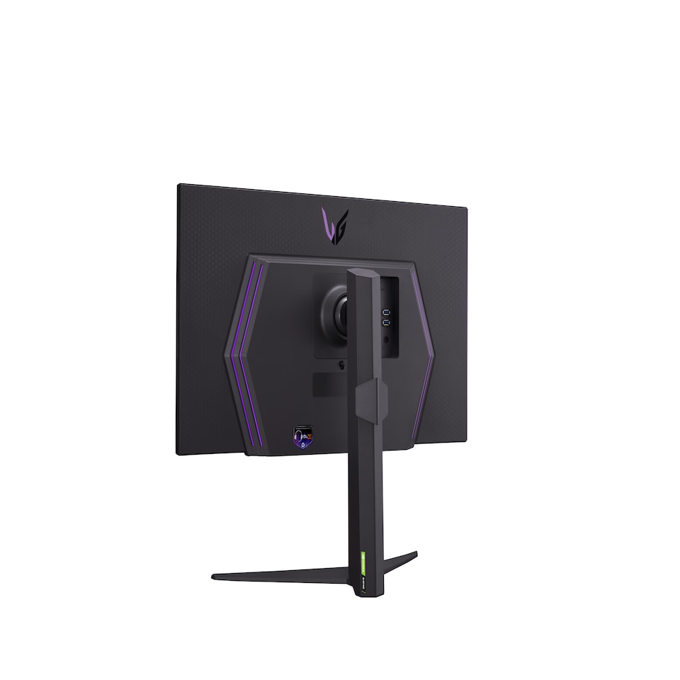 image 1 of LG UltraGear 27GR93U-B 27" IPS 4K Ultra HD 144Hz 1ms Height Adjustable Gaming Monitor | Black | Black, Grey, Purple