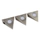 image 3 of Set of 2 Puck - Brushed Steel LED Under Cabinet Kits Silver