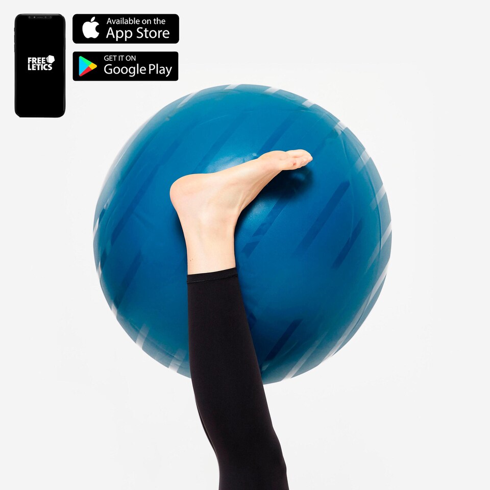 image 1 of Decathlon Size 2 / 65 cm Durable Swiss Ball - Blue
