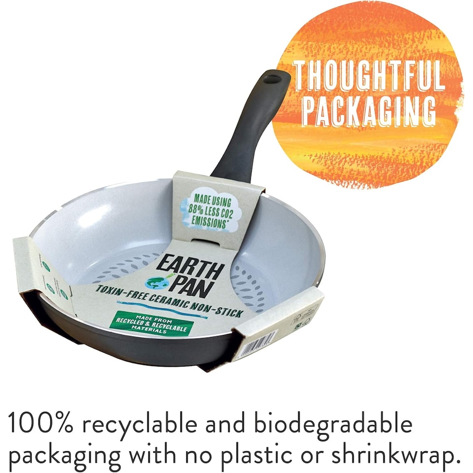 image 1 of Prestige Earth Pan Ceramic Non Stick Frying Pan 24cm - Grey