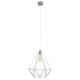 image 1 of Karo Wire Frame Pendant Ceiling Light Grey 35cm