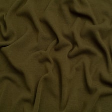 Minerva Core Range Green Fur Back Sweatshirt Stretch Knit Fabric for Dressmaking, 150cm / 59" Wide - per metre