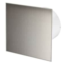 100mm Humidity Sensor Extractor Fan Inox Front Panel TRAX Wall Ceiling Ventilation