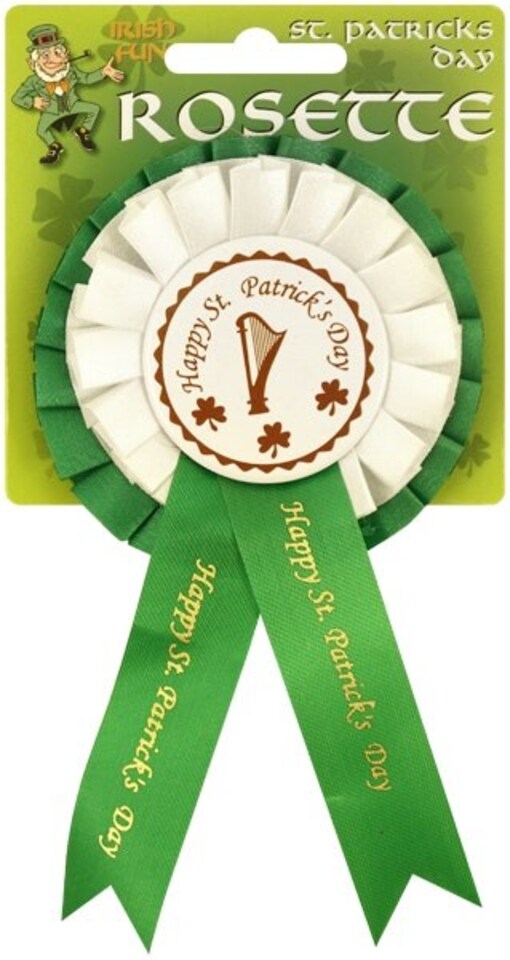 image 1 of St Patricks Day Irish For The Day Rosette pin Badge decoration