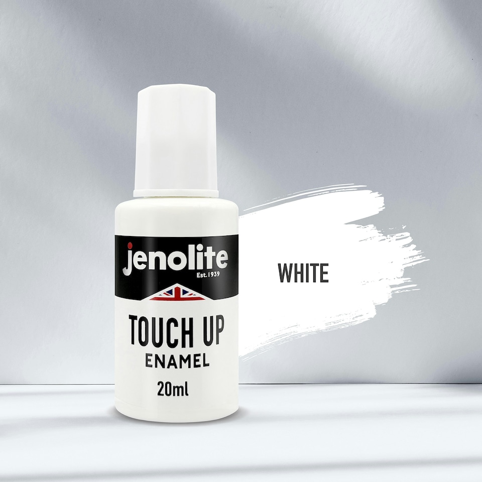 image 1 of Jenolite Enamel Touch Up Paint - White - 20ml