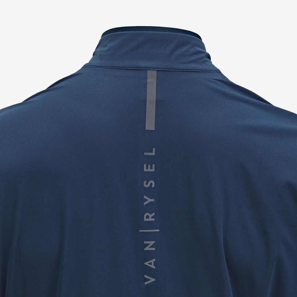 image 1 of Decathlon Men's Road Cycling Rainproof Long-Sleeved Jacket- EDR - Blue