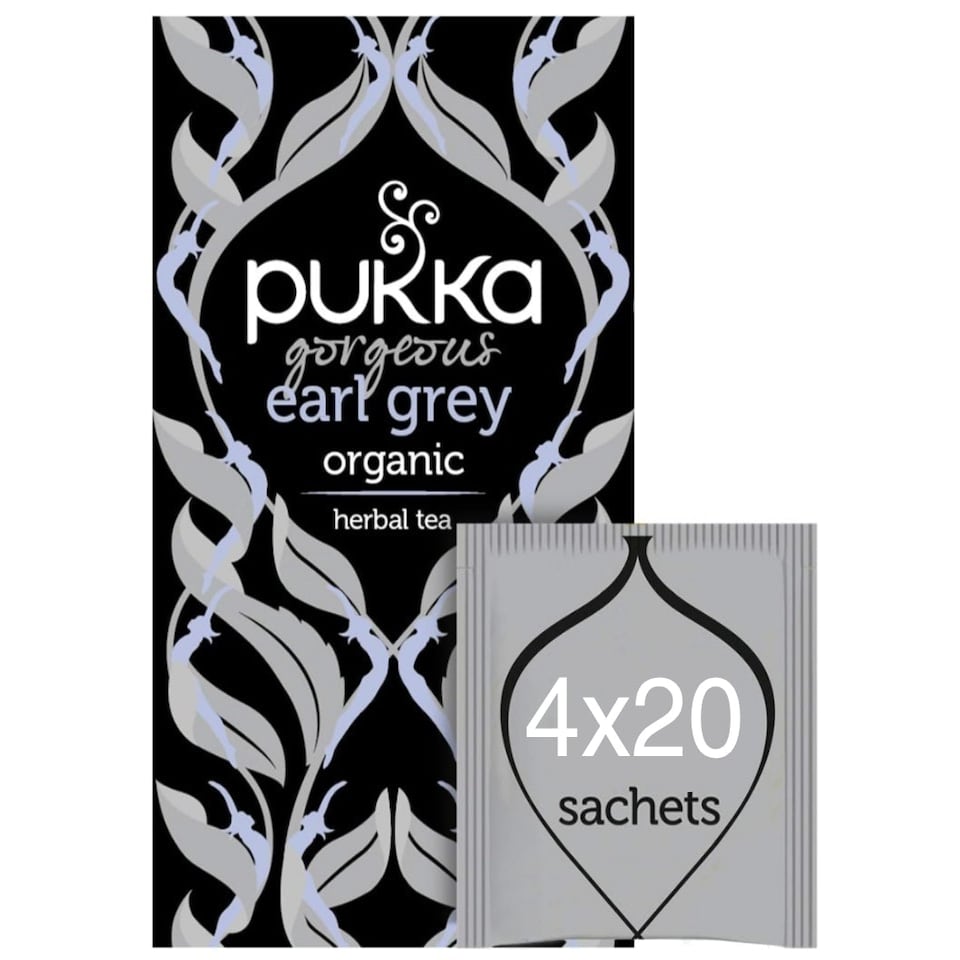 image 1 of Pukka Herbs Organic Herbal Tea, Earl Grey, 4 Packs, 80 Teabags 4