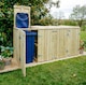 image 2 of Shireburn Quad Wheelie Bin Store - L80.4 x W250.5 x H120 cm - Fits 1 x 180L or 240L & 3 x 140L Wheelie Bins