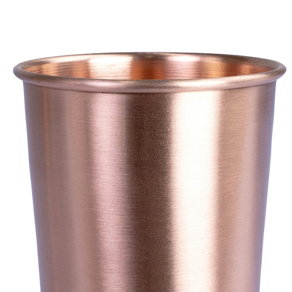 image 1 of Yoga-Mad Plain Copper Glasses (Pack of 2) - Copper - One Size