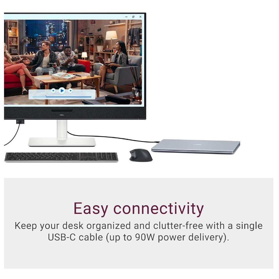 image 1 of Dell Plus S3225QC 32-Inch QD-OLED UHD 4K 120K Freesync Premium Pro Height Adjustable Monitor