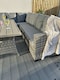 image 7 of York 8 Seat Mixed Grey Rattan Corner Sofa Dining Set