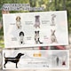 image 4 of PawHut 2-In-1 Dog Bike Trailer Stroller w/ Universal Wheel Reflector Flag