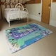 image 3 of Clean freak blue (Rug) Blue | Large: 140x200cm