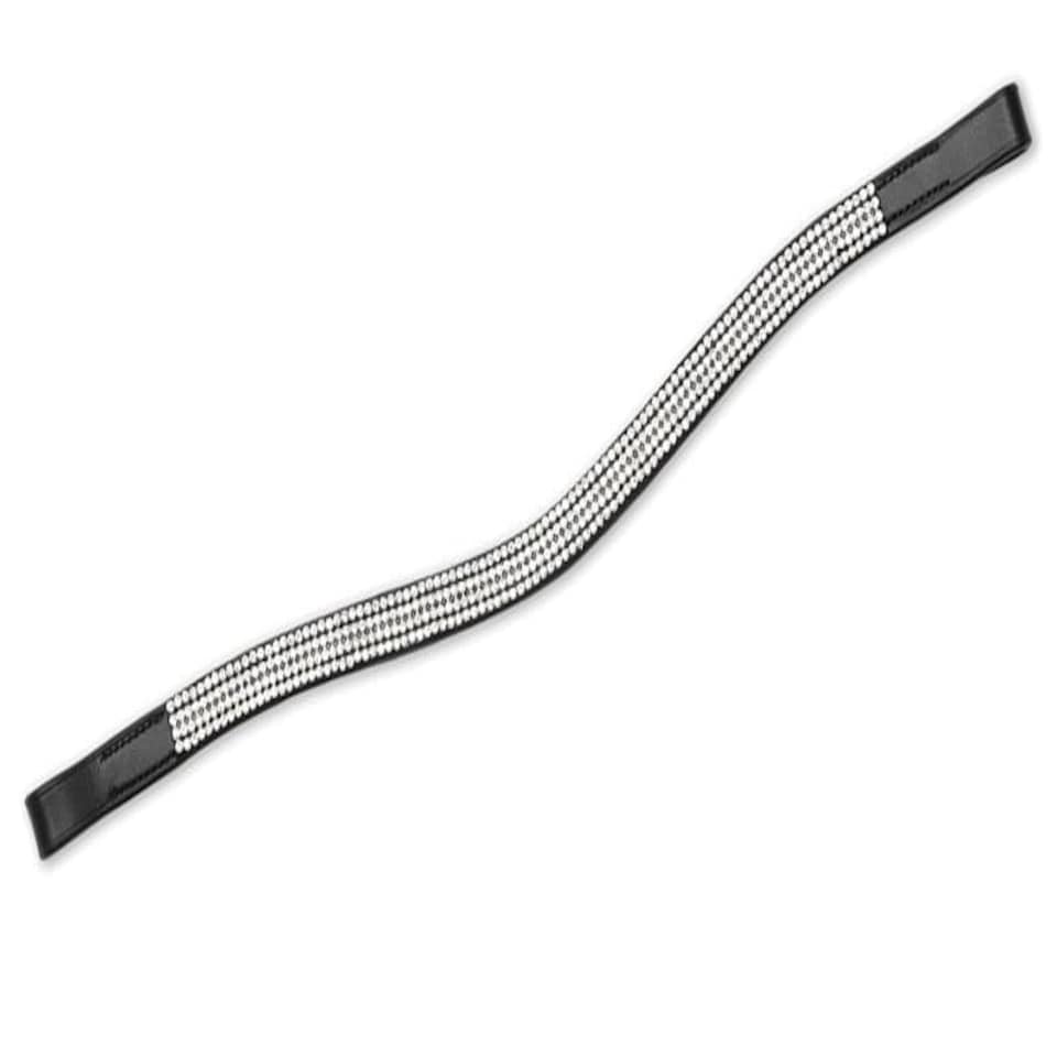 image 1 of Shires Aviemore Small Diamante Browband Black | Size: Pony
Colour: Black