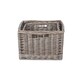 image 3 of Set of 2 Square Antique Wash Unlined Storage Basket | Brown | Brown | Not provided
