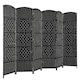 image 5 of COSTWAY 6 Panel Room Divider Privacy Screen Wall Folding Partition Hand woven Rattan