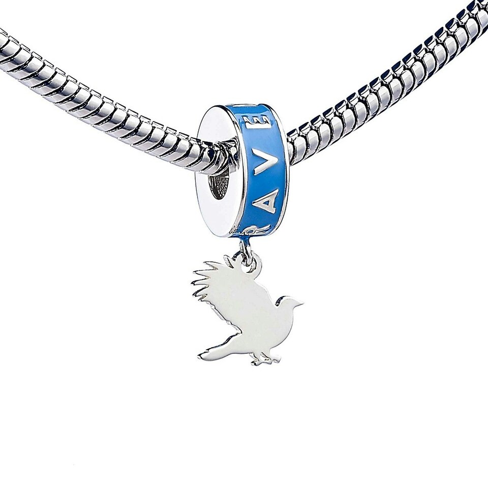 image 1 of Harry Potter Sterling Silver Ravenclaw House Slider Charm WB000210-SC