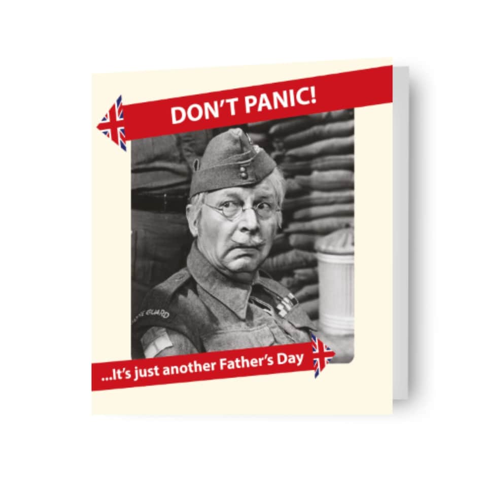 image 1 of Dad's Army 'Don't Panic!' Father's Day Card