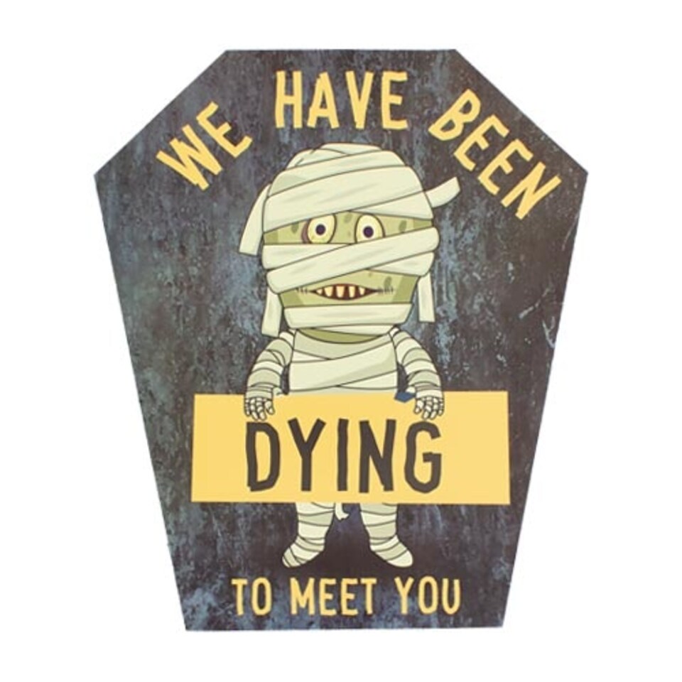 image 1 of Halloween Cute Characters Cardboard Garden Signs - Pack of 4