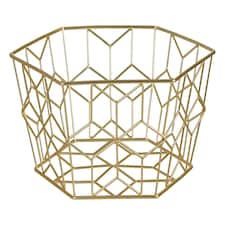 Stylish Matte Gold Fruit Basket, Functional Design Unique Fruit Basket For Livingroom, Durable Fruit Basket Gold