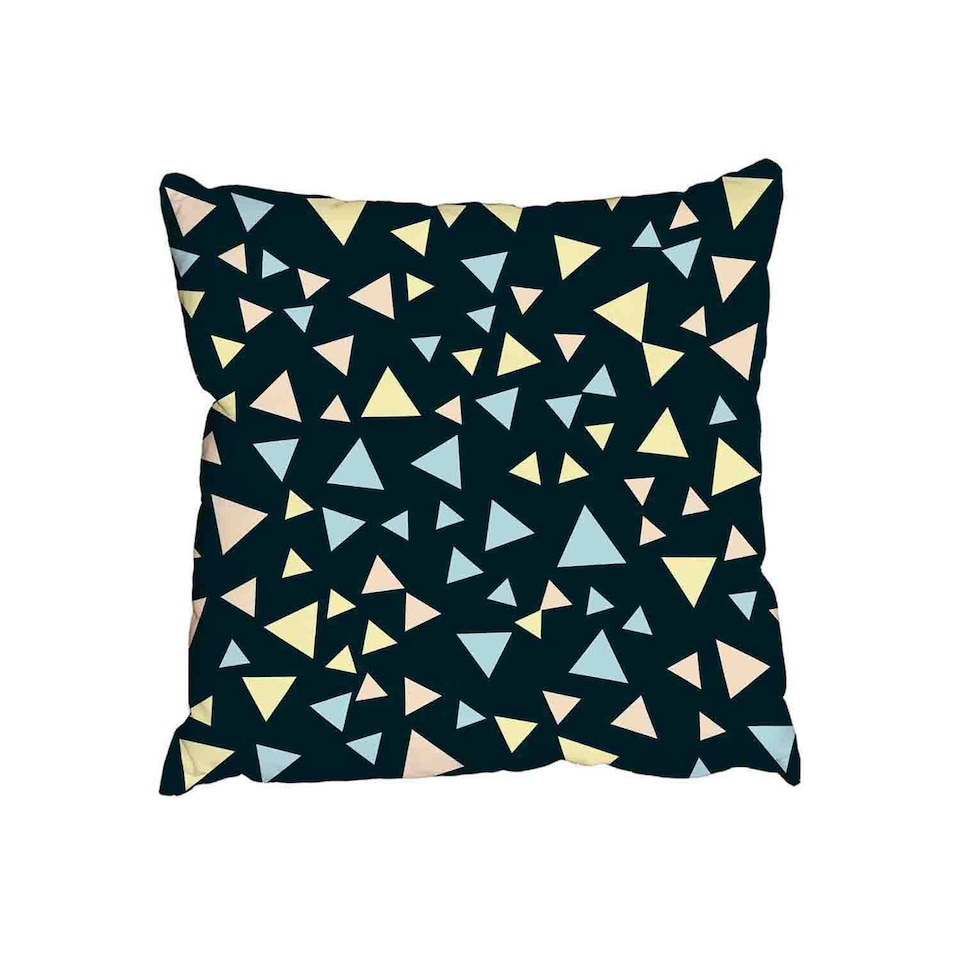 Geometric pattern with different colour triangles (Outdoor Cushion)