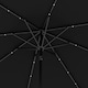 image 9 of Outsunny 2.7m Patio Garden Umbrella Outdoor Parasol Outdoor Market Table Umbrella with Tilt Crank and 24 LEDs Lights Black