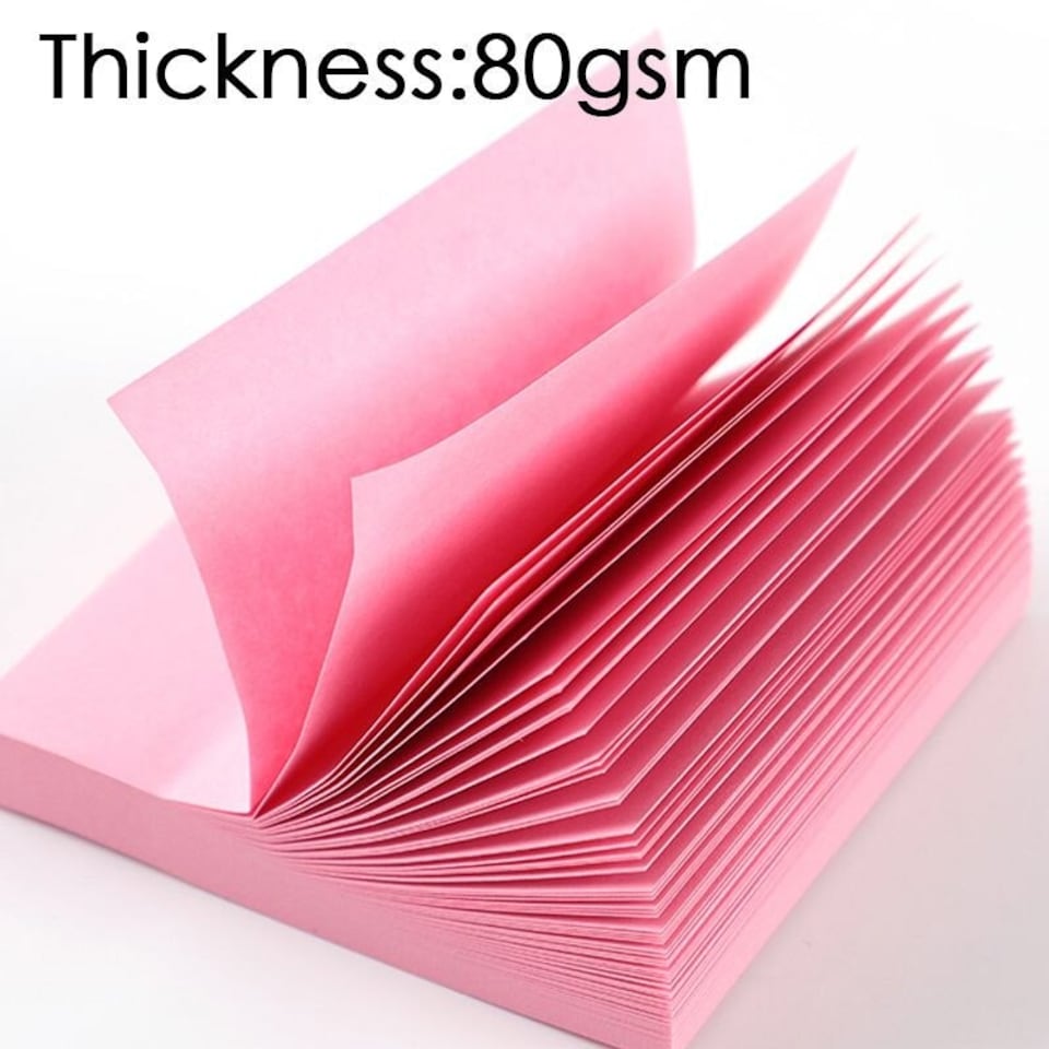 image 1 of 400 Sheets Pastel Colour Sticky Notes Memo Block 75x75mm | Multi