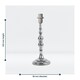 image 5 of First Choice Lighting Set of 2 Chrome Stick Table Lamp Bases with Decorative Stems Chrome