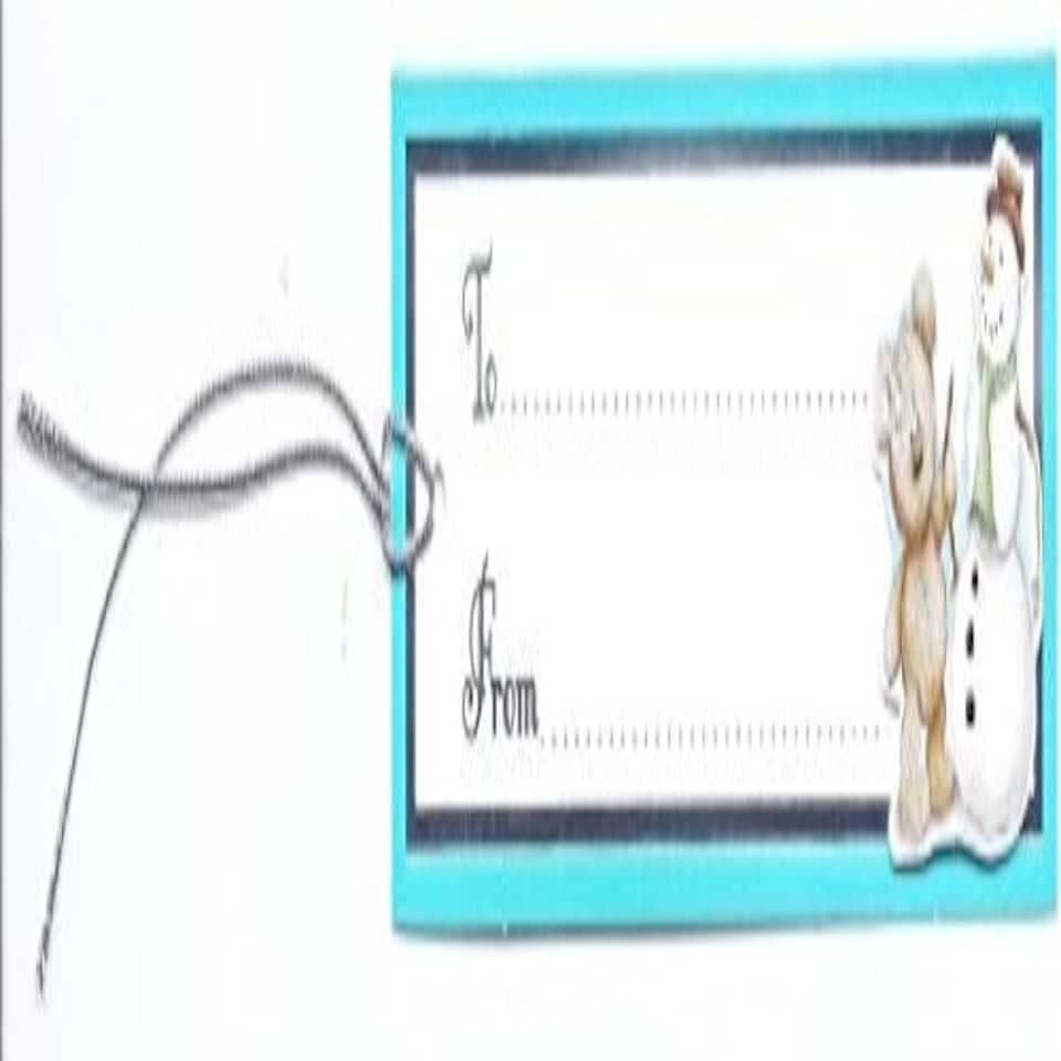 image 1 of 12 Handcrafted Christmas Gift Tags