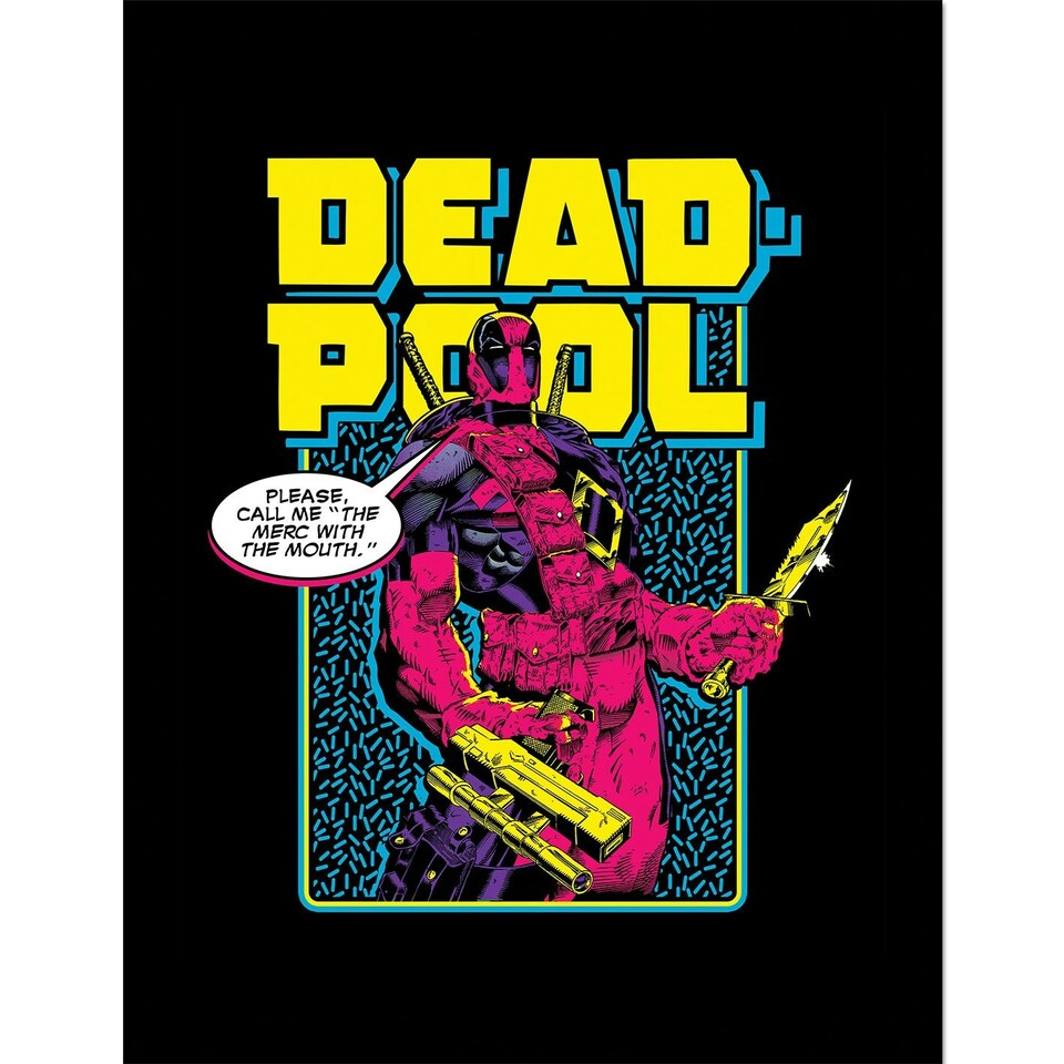 image 1 of Deadpool (80S Style) Framed 30x40cm Print