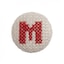 Red on White Letter M