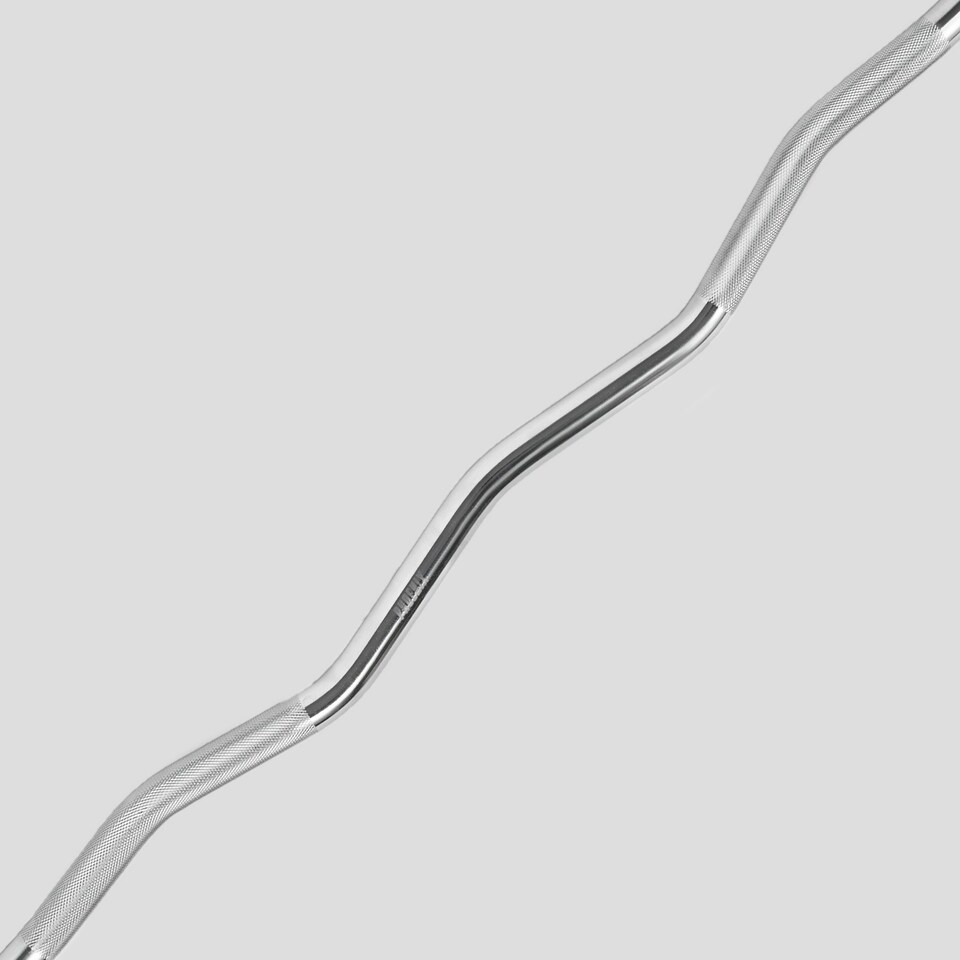 image 1 of Phoenix Fitness Curved Barbell Bar - 5ft (Standard 1")