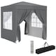 image 1 of Outsunny 2 x 2 m Garden Pop Up Gazebo, Wedding Party Tent Marquee, Water Resistant Awning Canopy With Sidewalls, Windows, Carry Bag, Grey