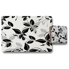 Black & White Floral (Placemat & Coaster Set)