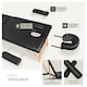 image 3 of Massage Table - 3-zone bed, wooden frame, bolsters, carry bag, head and armrests | Black | black | 1