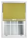 image 3 of FURNISHED Blackout Roller Blind with Gold Glitter Trim and Green Bow Cut to Size | Green | Green | (W) 150cm x (L) 165cm