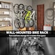 image 6 of SPORTNOW 4 Pack Bike Rack, Wall Mounted Bike Hooks for Garage
