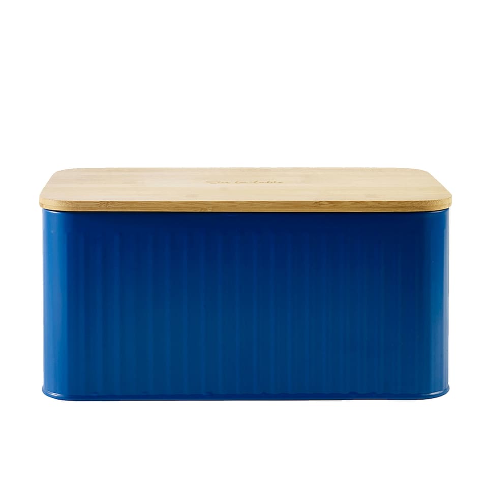 image 1 of Sur La Table Colour Me Happy Blue Bread Bin