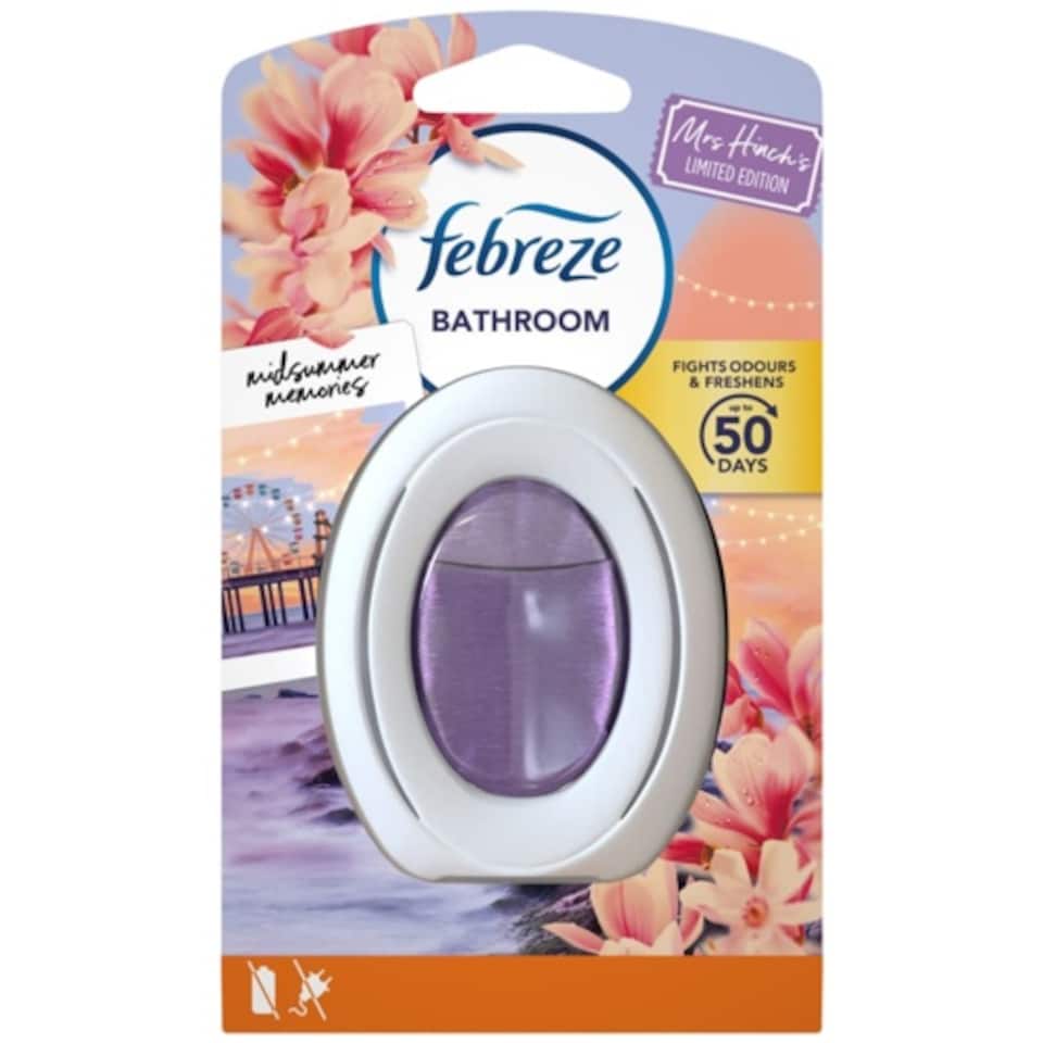 image 1 of Febreze Bathroom Air Freshener Mrs Hinch's Midsummer Memories