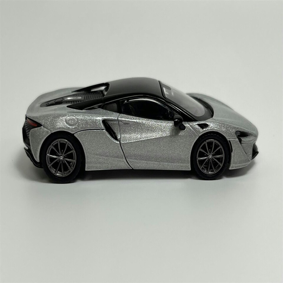 image 1 of McLaren Artura Ice Silver RHD 1:64 Scale Mini GT MGT00582R