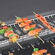 image 8 of Outsunny 6+1 Burner Gas BBQ Grill Garden Barbecue with Wheels, Cabinet Grey