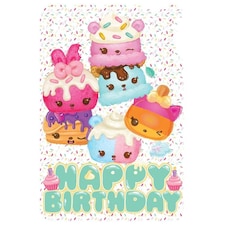 Num Noms Characters Happy Birthday Card - Multicoloured - One Size